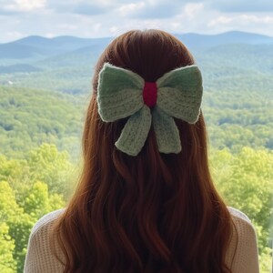 Easy Crochet Hair Bow Pattern PDF | Beginner Hair Clip Tutorial and Bow Pin | Instant Download English Pattern image 2