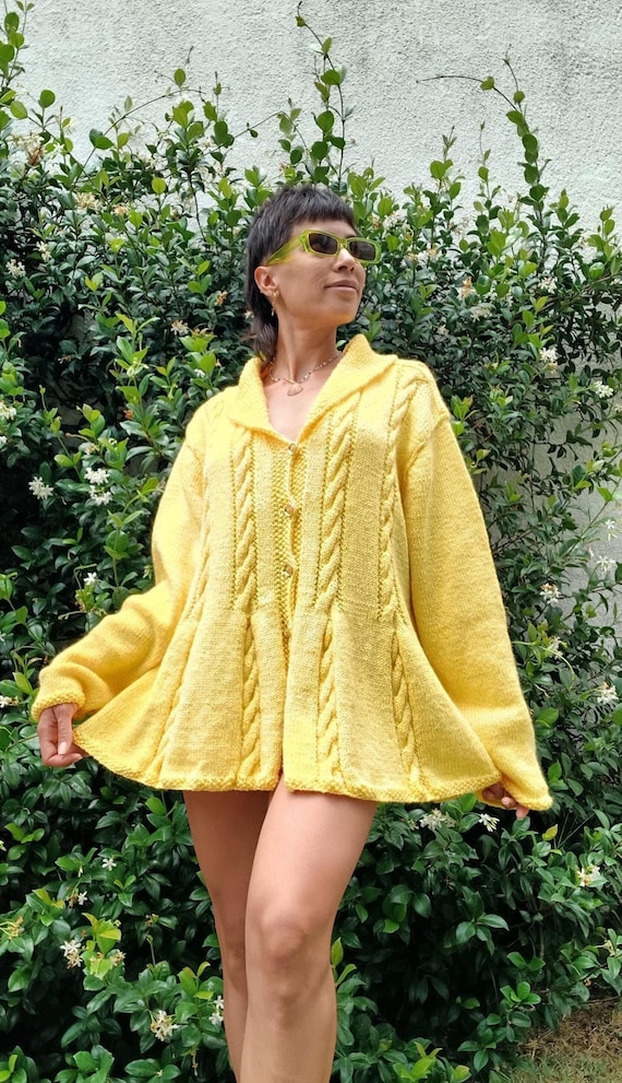 Personalized Hand Knitted Sweater, Cardigan, Coat - Custom Design, Various Sizes, Wool-Mohair-Acrylic
