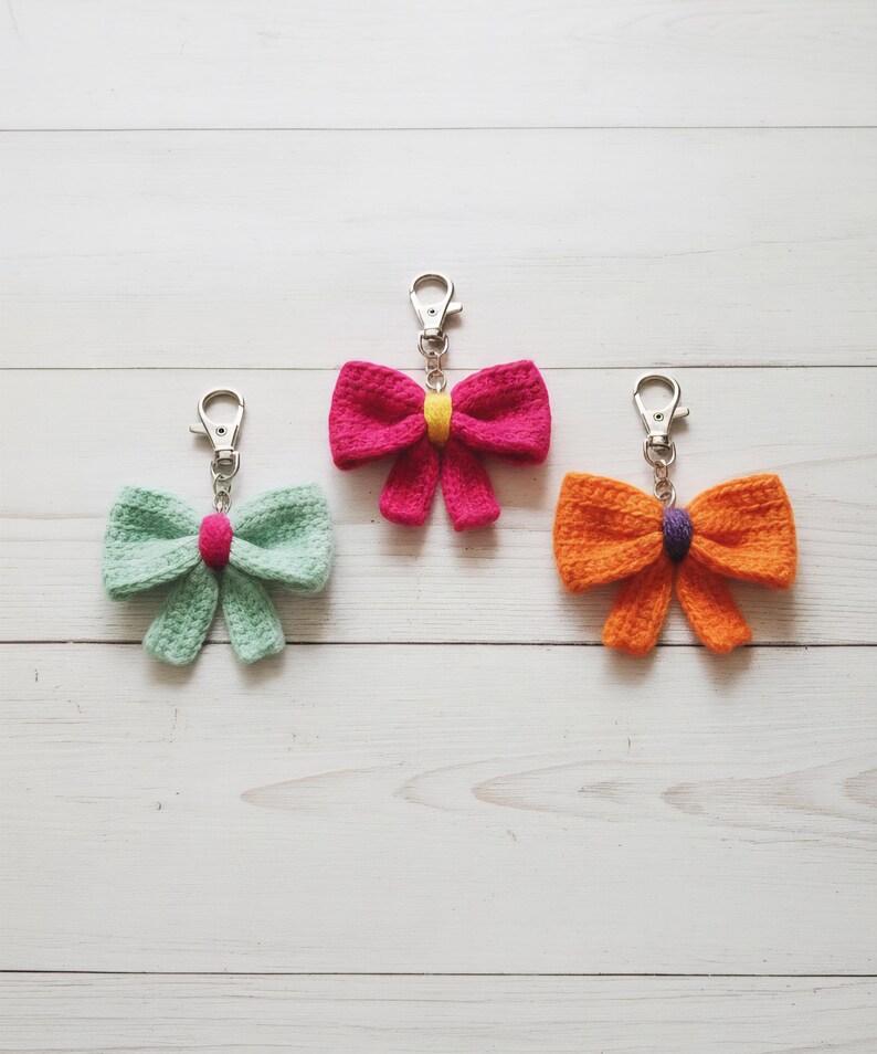 Easy Crochet Hair Bow Pattern PDF | Beginner Hair Clip Tutorial and Bow Pin | Instant Download English Pattern image 5