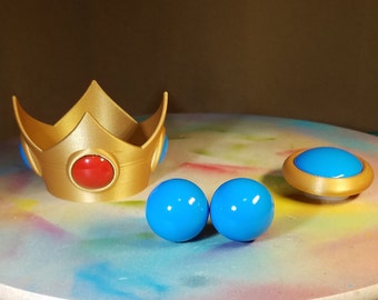 Princess Peach Cosplay Set (Short Crown Variant)