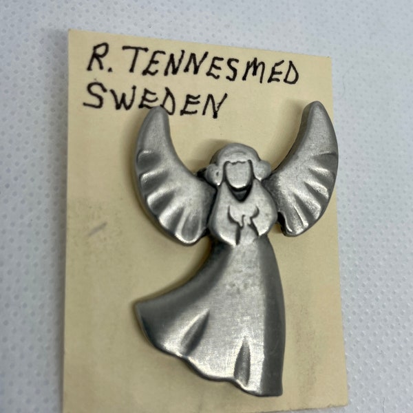 Rune Tennesmed Sweden Pewter Angel Pin