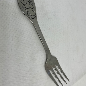 Vintage Tommee Tippee Stainless Child Fork Winnie The Pooh