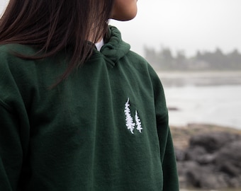 Embroidered Pine Tree Hoodie