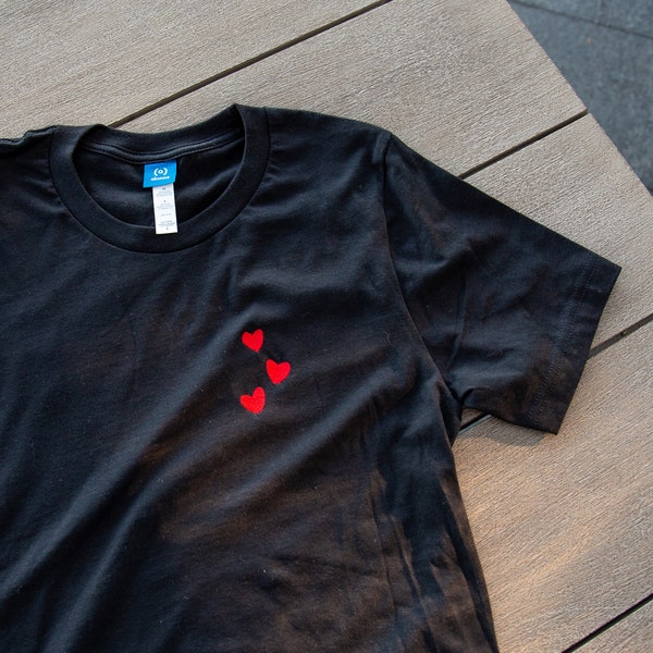 Embroidered Heart Etsy