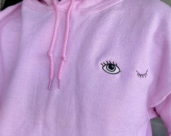 Embroidered Winky Hoodie