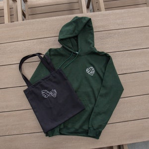 Embroidered Monstera Plant Hoodie image 5