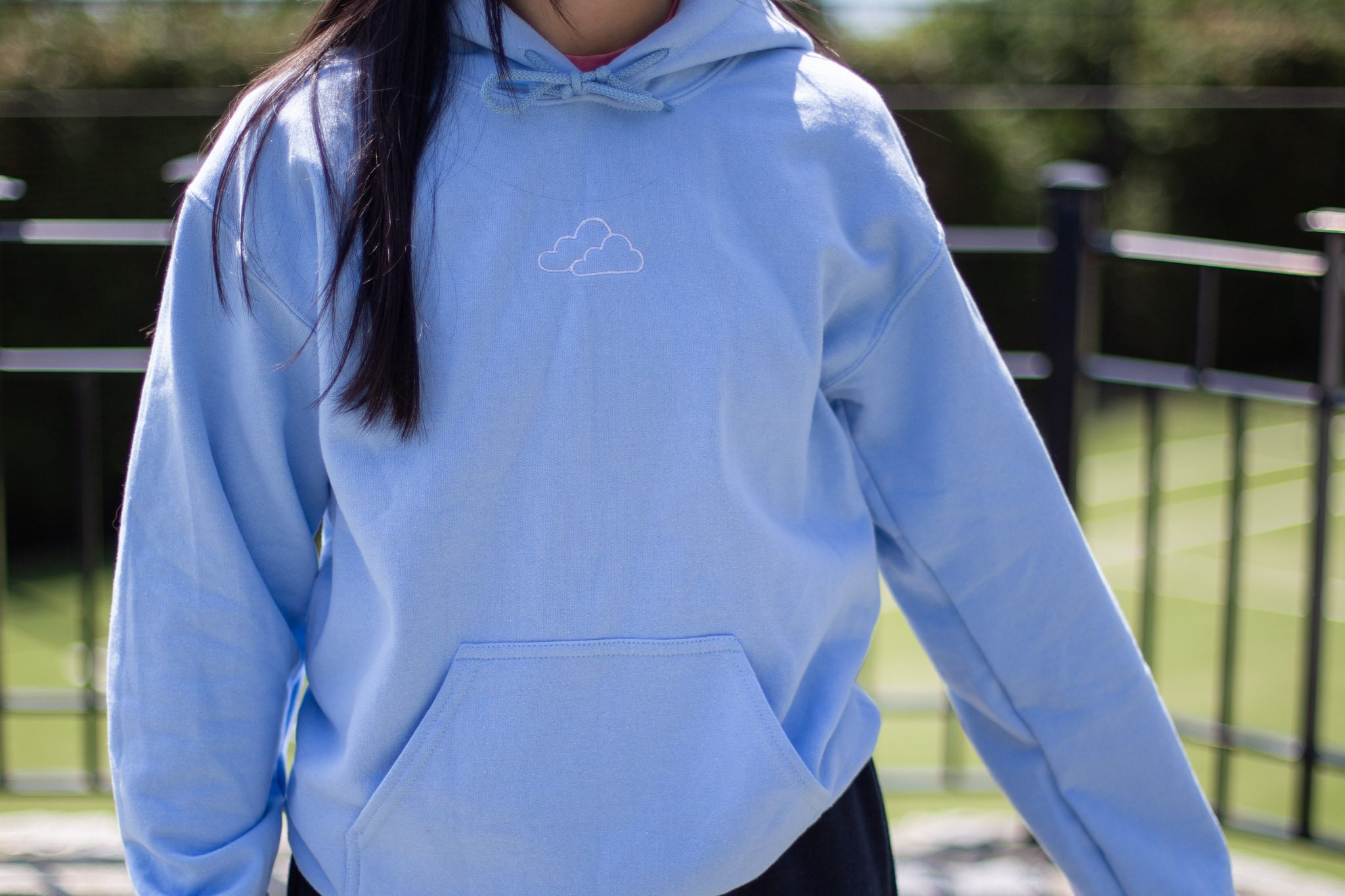 Embroidered Cloud Hoodie - Etsy