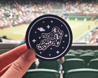 Astronaut Bügelbild 6,5 cm | Gestickter Aufnäher