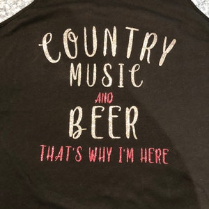 Country-Musik und Bier Shirt