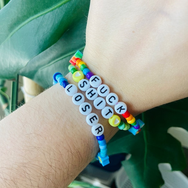 Swear word friendship bracelets