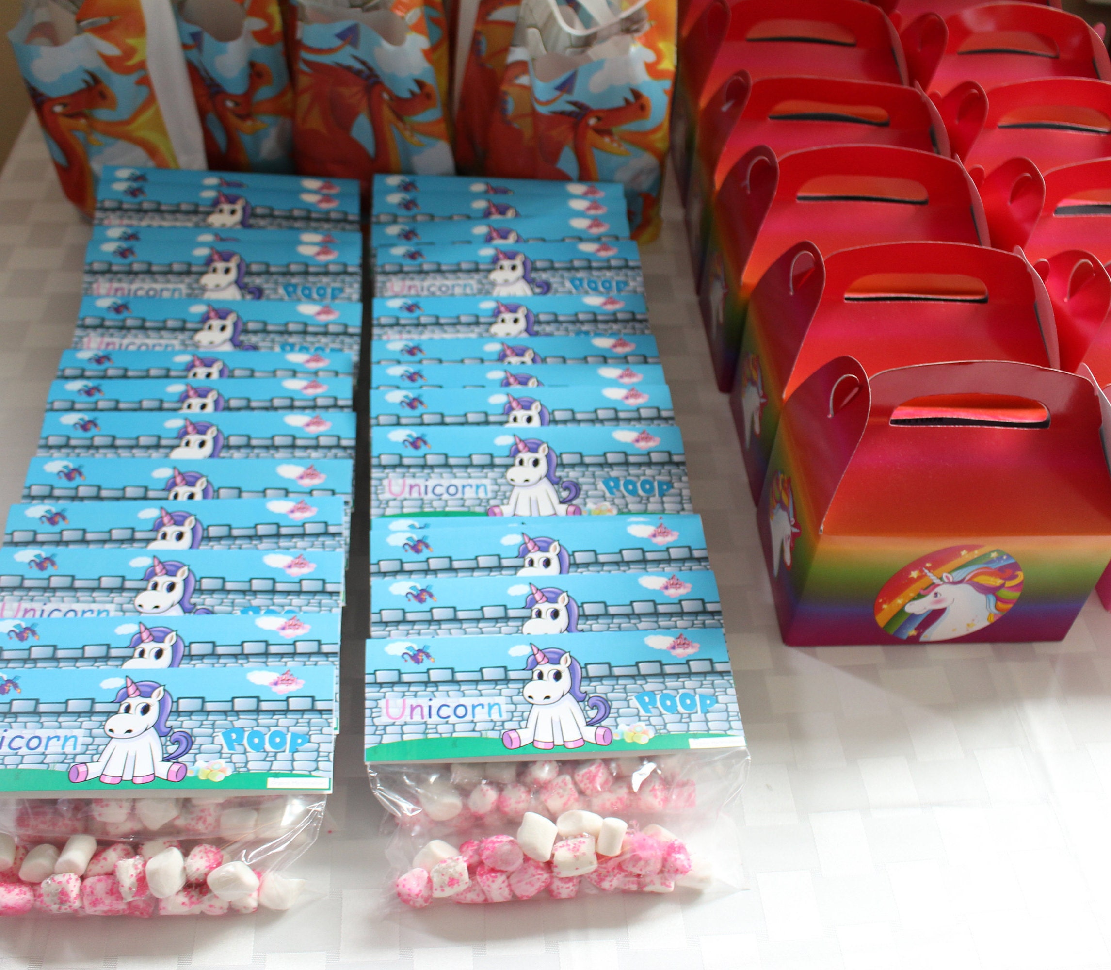 Unicorn Favor Bag Toppers INSTANT DOWNLOAD Creative Party Etsy