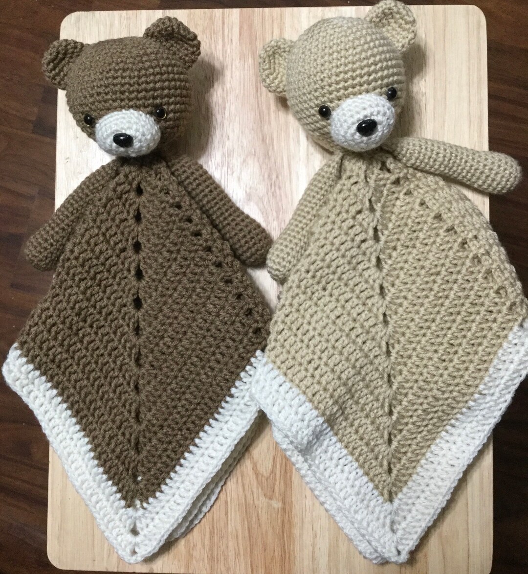 Teddy Bear Lovey - Etsy