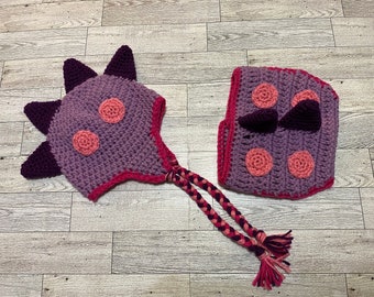 Dino Hat and Diaper Cover Set
