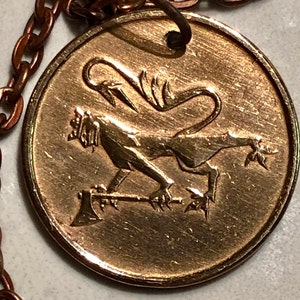 Norway 5 Ore Coin Necklace Pendant Norwegian Personal Old Vintage Handmade Jewelry Gift Friend Charm For Him Her World Coin Collector