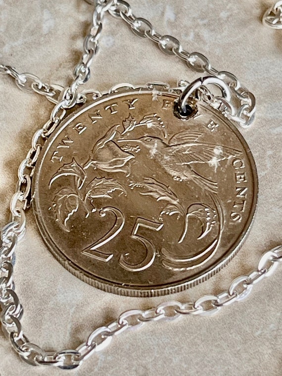 ジャマイカ 25セント カット ペンダント ネックレス 外国 ジャマイカネックレス - ジャマイカ25セントペンダント - ヴィンテージ