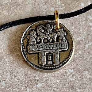 Ancient Coin Pendant Gold Aureus of Claudius 43 AD Julius Caesar Necklace Jewelry Gift For Friend Charm For Him Her World Coins Collector