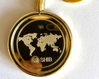 SHIB Shiba Crypto Currency Keychain - Metal Crypto Coins - Cryptocurrency - Collectable - Souvenir - Token - Shiba to the Moon!