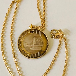 Hungary Coin Pendant Hungarian 200 Forint MAGYAR NÉPKÖZTÁRSASÁG Necklace Handmade Jewelry Gift Friend Charm For Him Her World Coin Collector