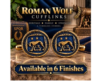Wolf Protector Cufflinks, Cold Cast Resin Cuff Links, She Wolf Jewelry, Unique Gift for Him