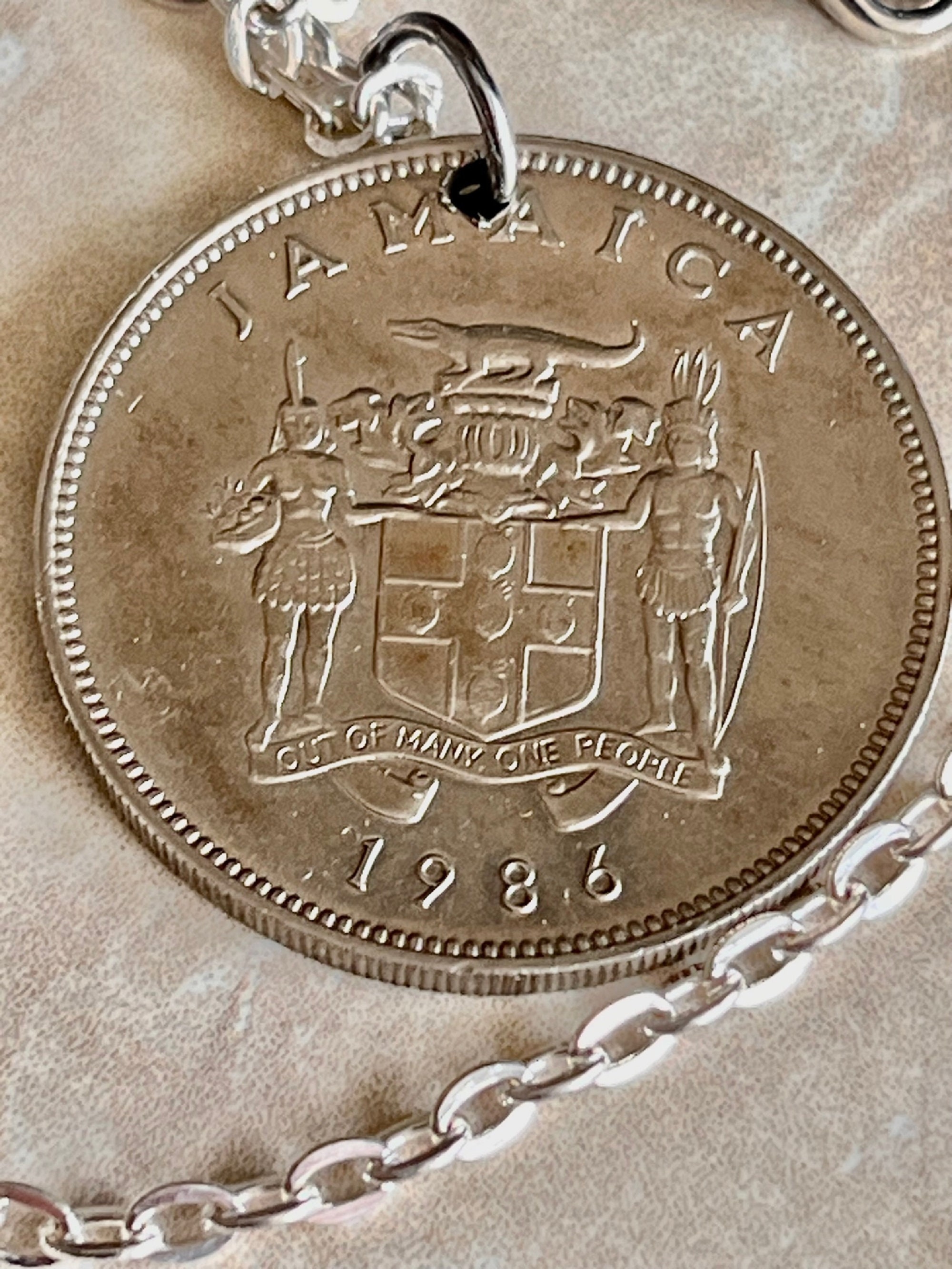 ジャマイカネックレス - ジャマイカ25セントペンダント - ヴィンテージ