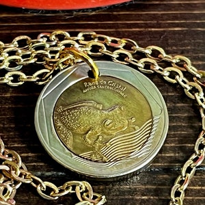 Colombia Coin Necklace Columbian 500 Pesos Coin Pendant Jewelry Handmade For Gift For Friend Coin Gift For Him, Coin Collector, World Coins