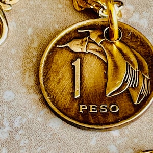 Uruguay Coin Necklace Uruguayan One Peso Pendant Personal Old Vintage Handmade Jewelry Gift Friend Charm For Him Her World Coin Collector