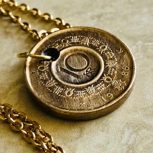 Norway 10 Kroner Coin Necklace Pendant Norwegian Personal Vintage Handmade Jewelry Gift Friend Charm For Him Her World Coin Collector
