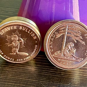 Coin pillbox Canada Boîte à pilules castor canadien Vitamines, tabatière antique, souvenir, cadeau pour homme bijoux, cadeau de garçon d'honneur