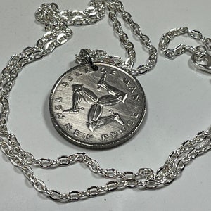 Isle of Man New Pence Coin Necklace – Vintage Handmade Pendant | Personal Jewelry Gift for Him or Her | Unique Manx Coin Collector Charm
