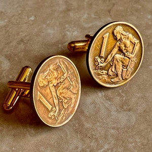 Tsjechische Republiek Ceskoslovenska munt Manchetknopen Socialisticka 1 Haleru handgemaakte sieraden cadeau vriend charme voor hem haar wereld Coin Collector