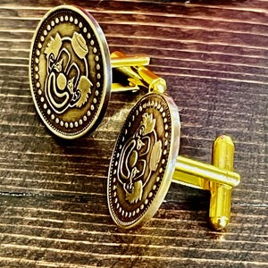 Clowngezicht Manchetknopen voor feest Handgemaakte sieraden Manchetknopen Cadeau Vriend Bedel Voor Hem Her World Coin Collector