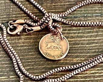 1895 エチオピア 1 ブル - メネリク 2 世 - コインのコピー - Etsy 日本