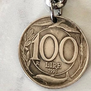 Italy Coin 100 Lira Bracelet, Italian, Personal Old Vintage Handmade Jewelry Gift Friend Charm For Him Her World Coin Collector