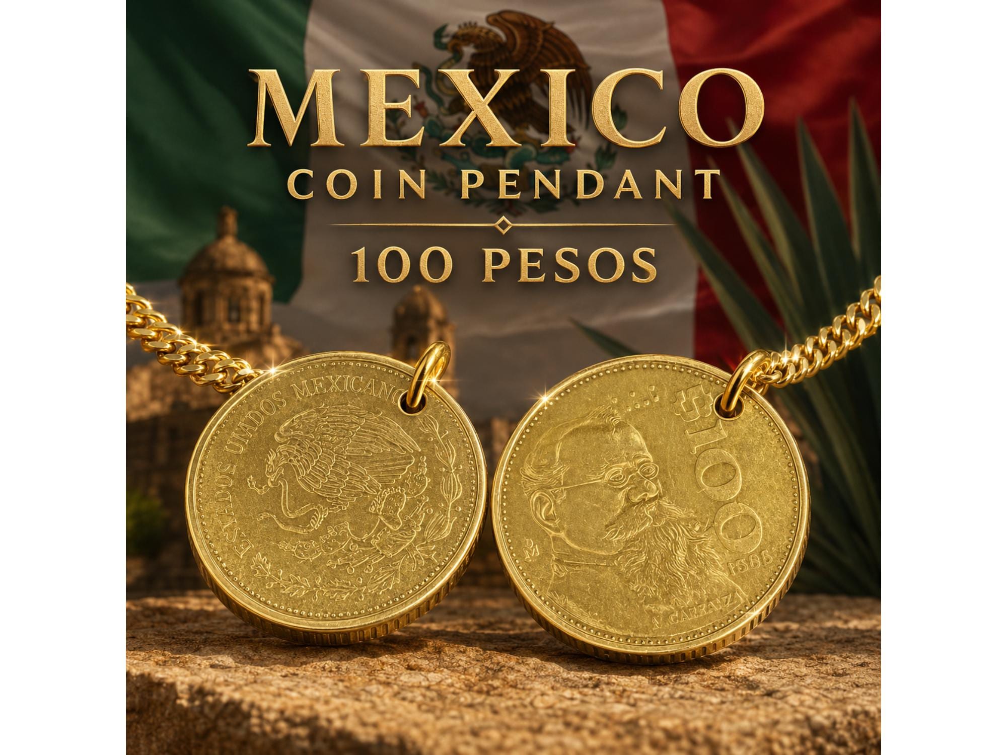 VINTAGE ARTISANAL MEXICAN COIN STATEMENT NECKLACE NWOT $_57.JPG?set_id=880000500F main image 4