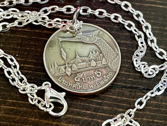 Guam 5 Coin Personal Necklace Vintage Handmade Jewelry Gift Friend Charm For Him Her World Coin Collector