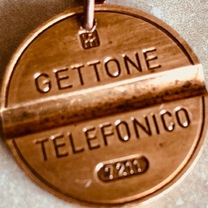 Italy Coin Necklace Italian Token Gettone Telefonico Personal Pendant Handmade Jewelry Gift Friend Charm For Him Her World Coin Collector