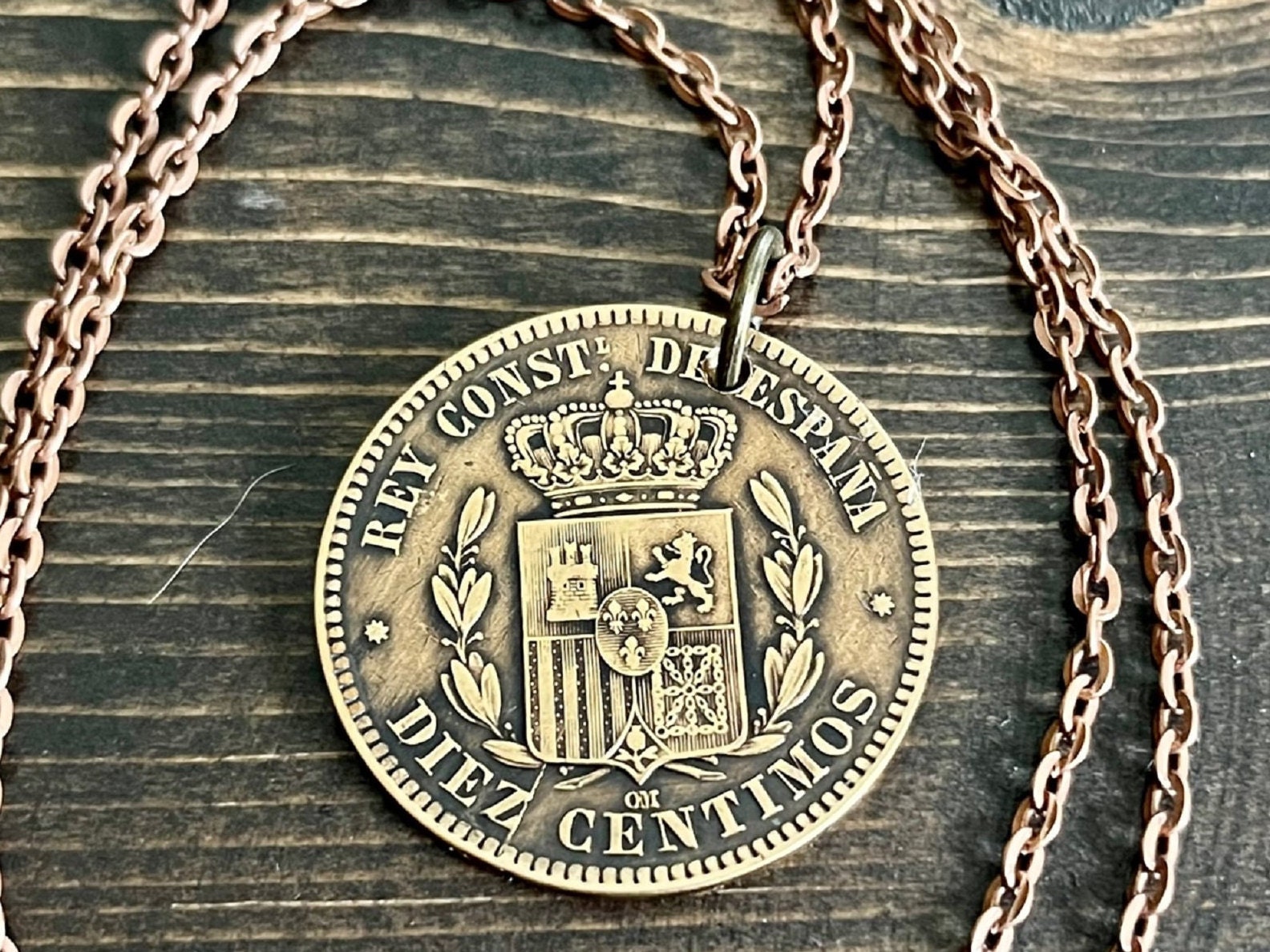 Spanish coin pendant sale