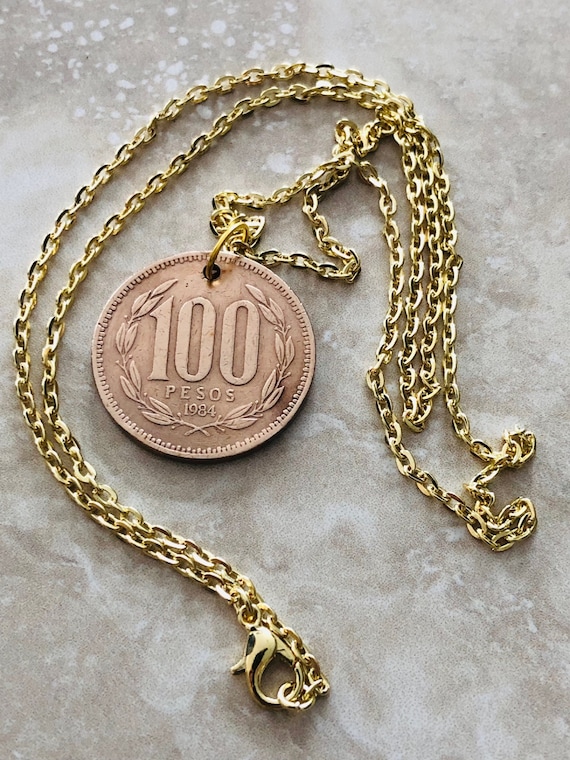 チリコインネックレス 100ペソ チャランペンダント ヴィンテージ 
