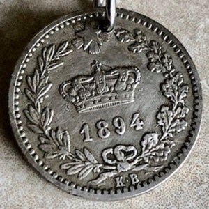 Italien Münzen Anhänger Italienisch 1894 20 Cents Halskette Schmuck Geschenk für Freund Münze Charm Geschenk für Ihn, Sie, World Coins Collector