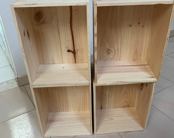 Four (4) Plain Wooden Boxes (no handles) (Sizes Vary - See Description)