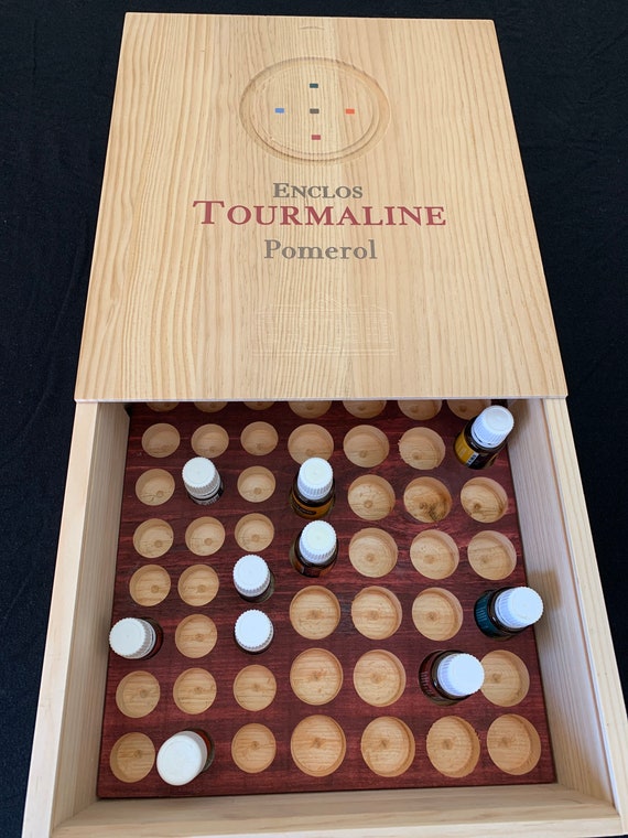 Ultimate Essential Oils Storage Box with lid . bottles not included