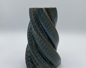 Five Triangle Twist Vase - Great Glaze!