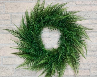 JMB Home and Design Multi-Fern Outdoor Wreath on Round Grassy Form 16 JMB Home and Design Multi-Fern Outdoor Wreath on Round Grassy Form 16
