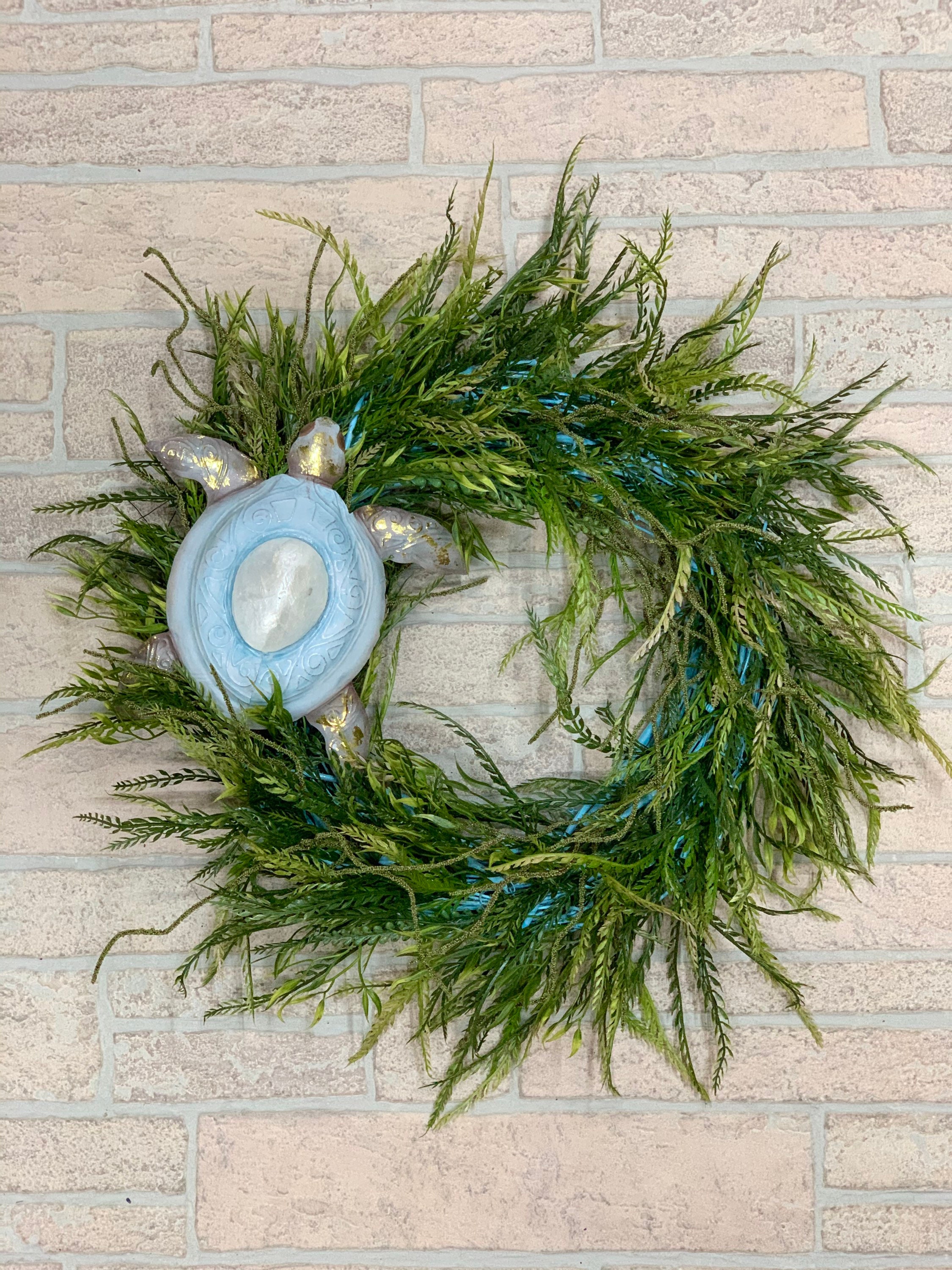 Sea Turtle wreath Summer wreath for front door nautical Etsy