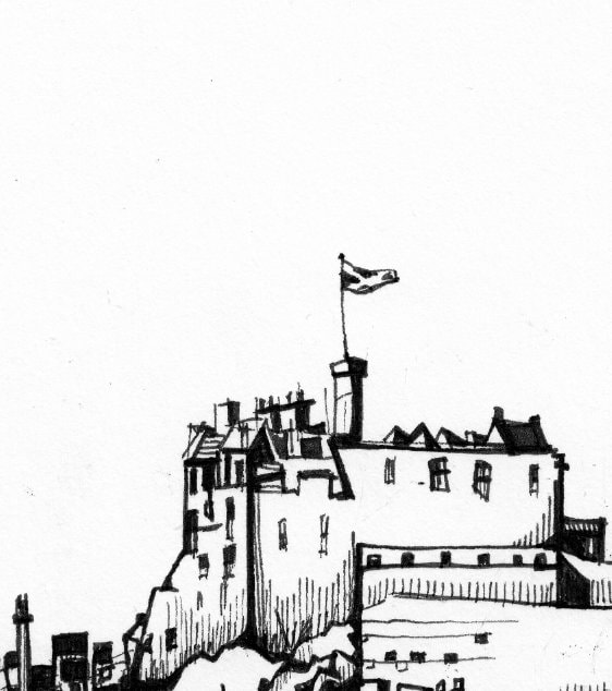 Edinburgh Print Edinburgh Castle Edinburgh Skyline Etsy
