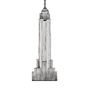 Empire State Building Print New York City Print Skyline - Etsy