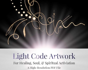 Light Language Activation Art | Spiritual Healing Code (PDF)