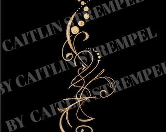 Light Language Activation Code Art | Gold, Spiritual Healing (PDF)