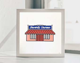 Beverly Shores Screen Print | Silk Screen | Chicago Screen Print | Indiana Screen Print | Hand Pulled Screen Print