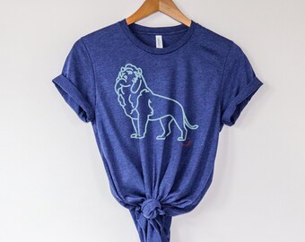 Chicago Pride Vintage Washed Tee | Art Institute of Chicago Lion | Unisex Tshirt